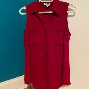 Sleeveless Classic Express Portofino shirt, Red, Size Medium